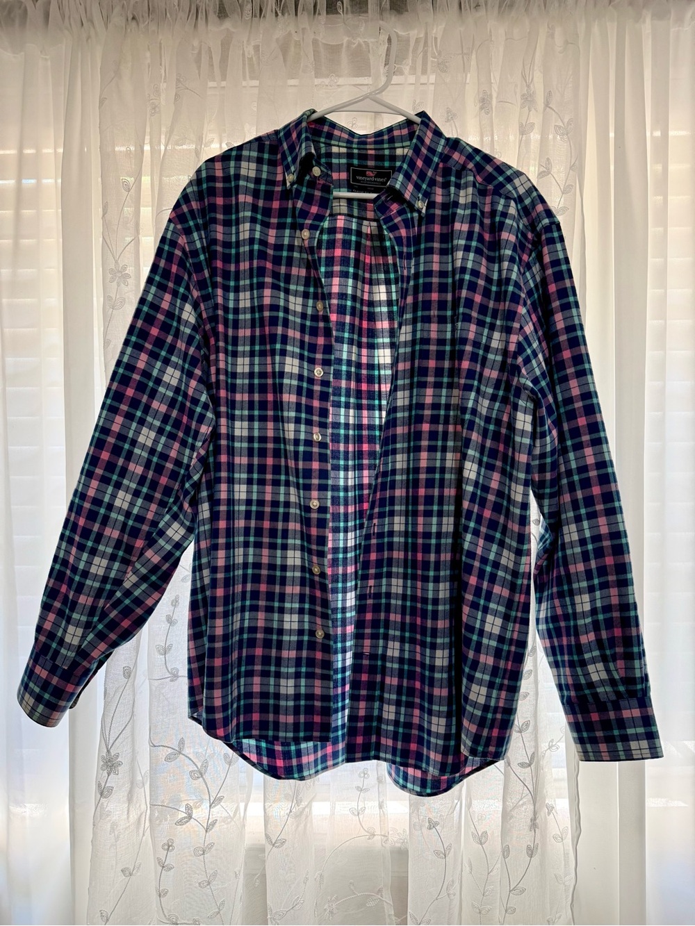 Vineyard Vines Classic Fit Trucker Shirt Button Up Easter Edition
